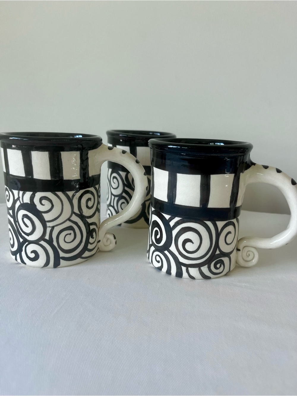 4 Handmade Ceramic Mugs - Picture 3 of 6